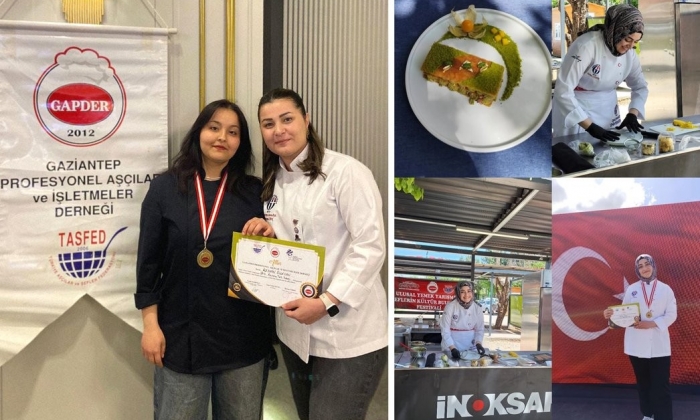 GAÜN’lü Öğrenciler Yemek Yarışmasından Altın Madalya İle Döndü