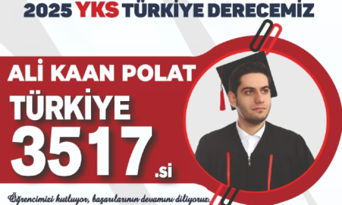 GKV’li Ali Kaan Polat YKS’de gururlandırdı
