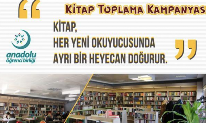 AÖB öğrencileri kitap toplama kampanyası başlattı