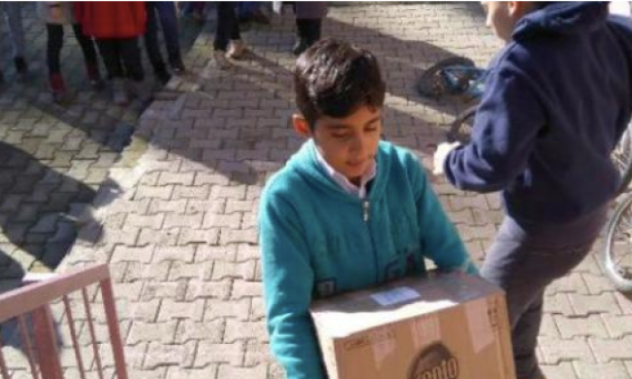 İslahiyeli öğrencilerden hediye