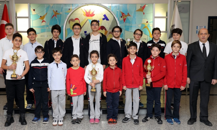 Satranç yarışmasında SANKO okulları damgası