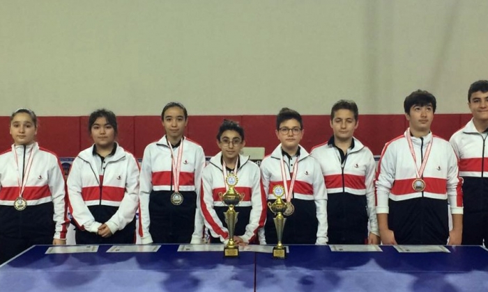 SANKO Okulları'ndan masa tenisi başarısı