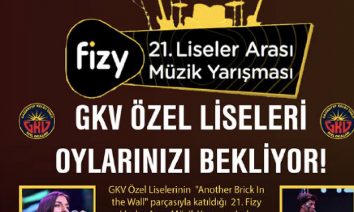 GKV Okulları müzik yarışmasında Gaziantep'ten destek bekliyor