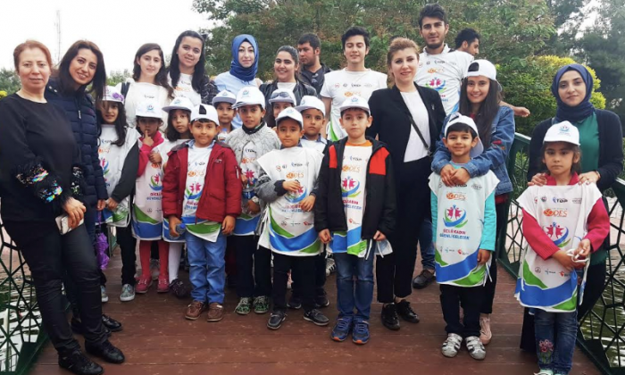 Minik öğrenciler Gaziantep Hayvanat Bahçesi'nde