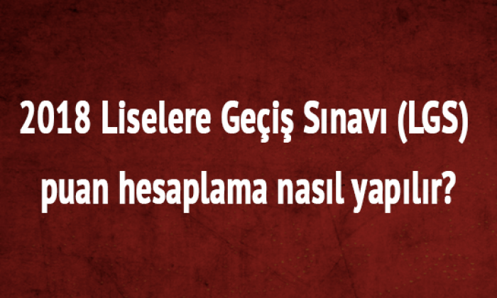 LGS puan hesaplaması nasıl yapılır, kaç net kaç puan yapar?