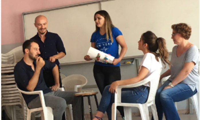 Adil Ceydeli Ortaokulu'nda  öğretmenlere drama eğitimi verildi