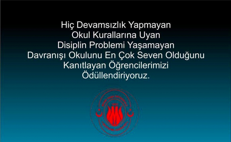 Münifpaşa Ortaokulu öğrencilerini ödüllendiriyor