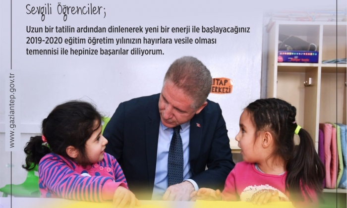 Vali Davut Gül’den yeni eğitim-öğretim yılı mesajı