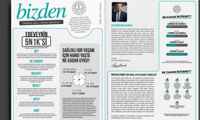 Veliler için aylık bülten: "Bizden"