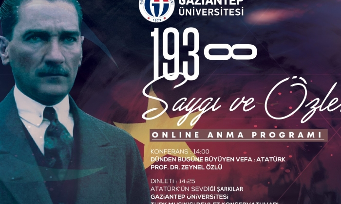 GAÜN’den 10 Kasım programı