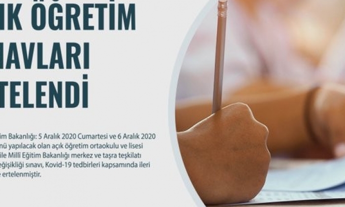 Sınavlar ertelendi
