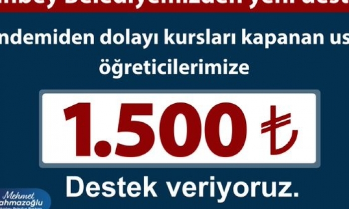 Öğretmenlere nakit jesti