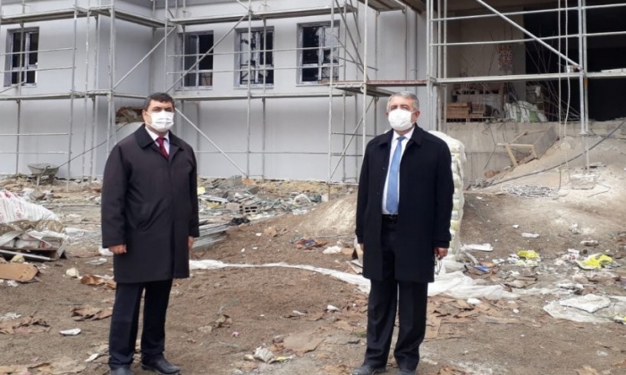 Nizip’te okul inşaatı denetimi