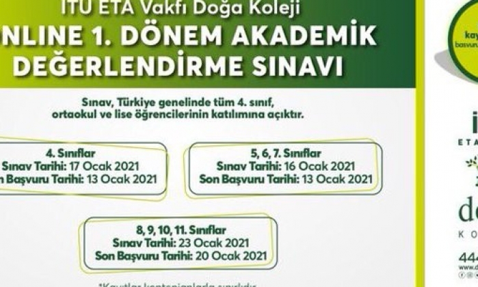 Doğa’da online sınav