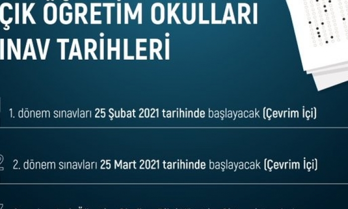 Açıköğretim sınavları online