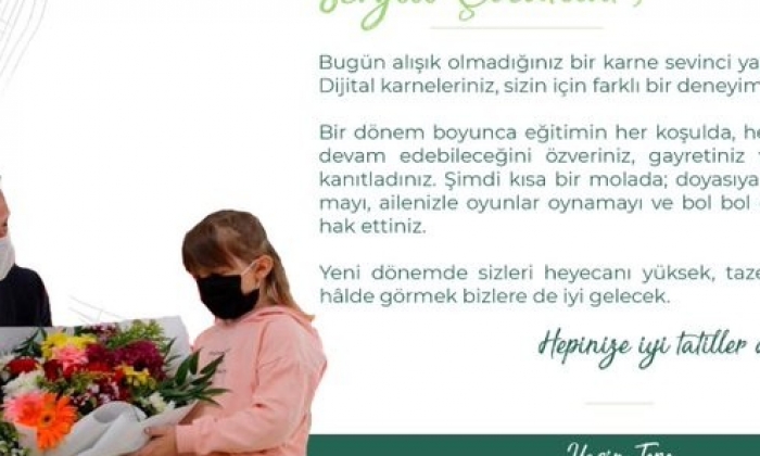 Tepe’den tatil mesajı