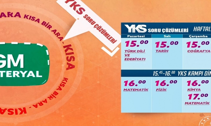 BAŞLIYOR - YKS canlı yayın desteği