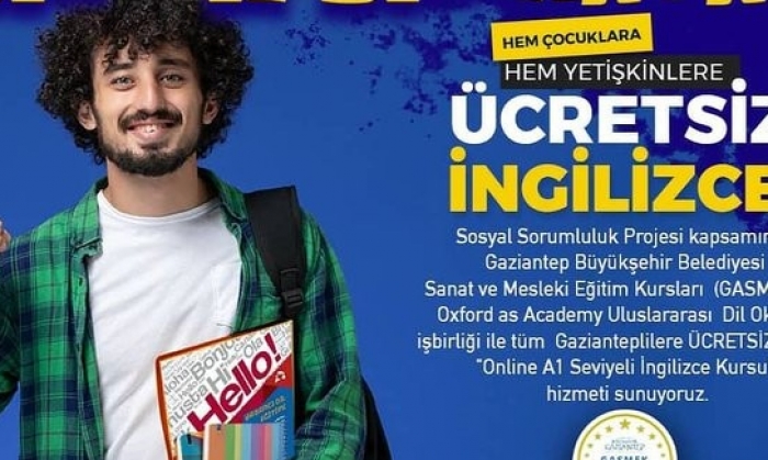 Gaziantep’te ücretsiz İngilizce