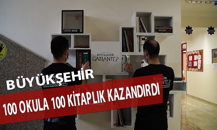 Büyükşehir, 100 okula 100 kitaplık kazandırdı