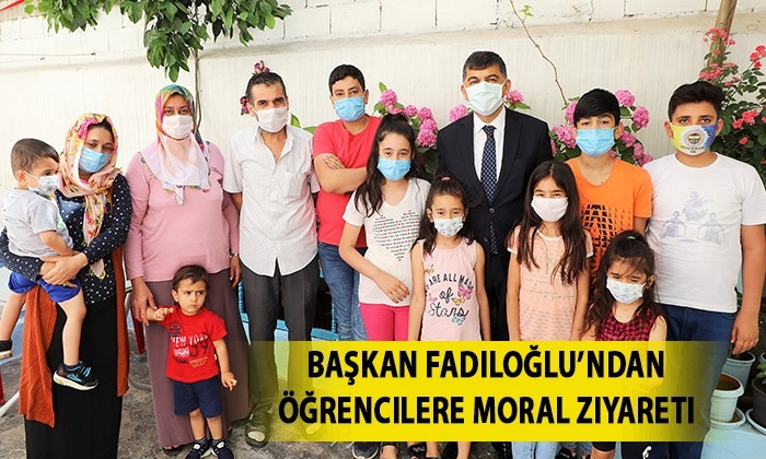 Başkan Fadıloğlu’ndan öğrencilere moral ziyareti