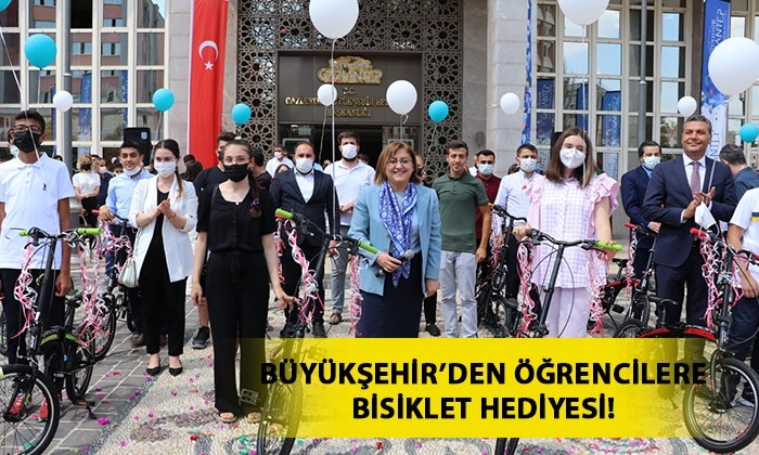 Büyükşehir'den öğrencilere bisiklet hediyesi!