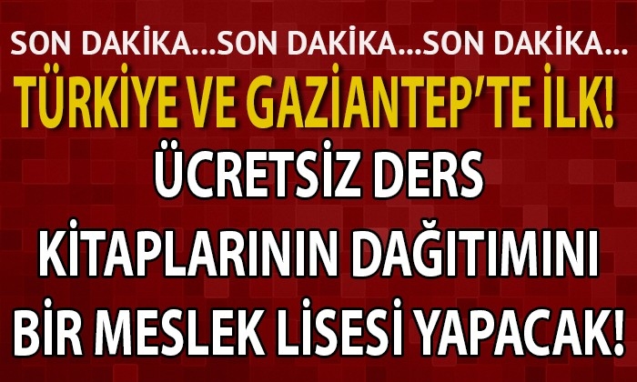 Ücretsiz ders kitaplarının dağıtımını bir meslek lisesi yapacak
