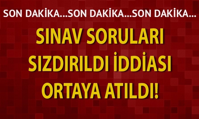 DGS’nin sızdırıldığı iddia ediliyor