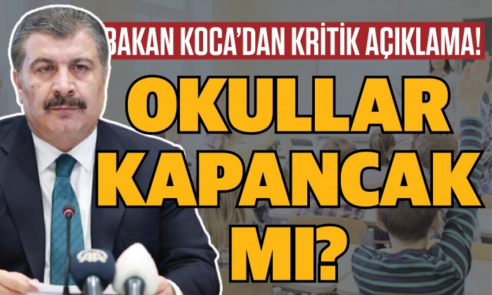 Bakan Koca’dan kritik okul açıklaması!