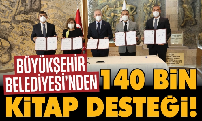 Büyükşehir’den okul kütüphanelerine destek!