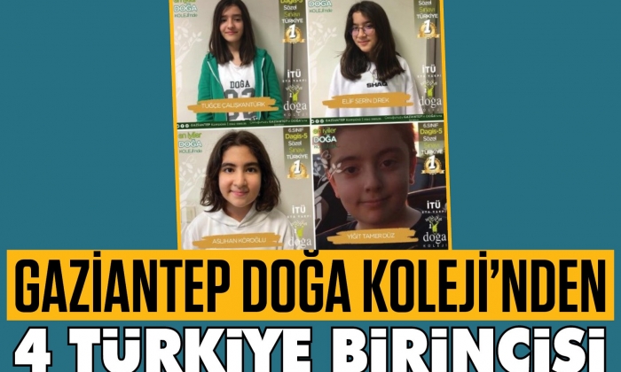 Doğa Koleji’nden 4 Türkiye birincisi!