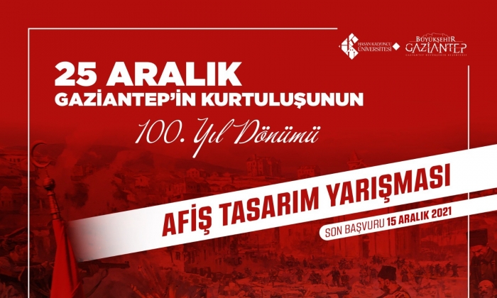 Gaziantep kurtuluşu temalı afiş yarışması için geri sayım başladı!