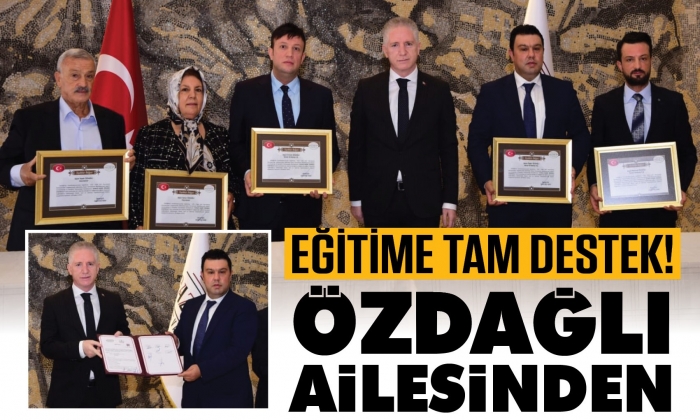 Özdağlı ailesinden eğitime destek