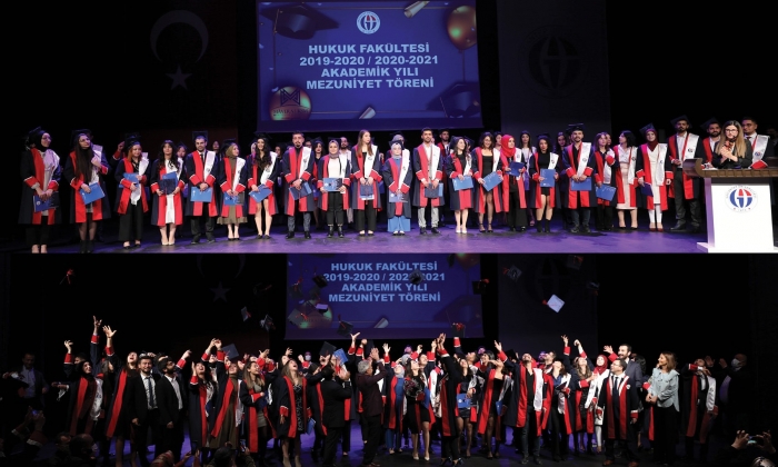 GAÜN Hukuk Fakültesi’nde mezuniyet sevinci