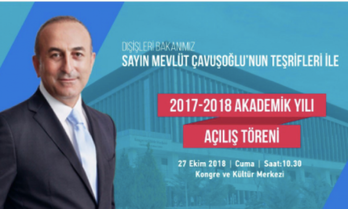 HKÜ'de akademik yıl açılış törenine Bakan Mevlüt Çavuşoğlu katılacak