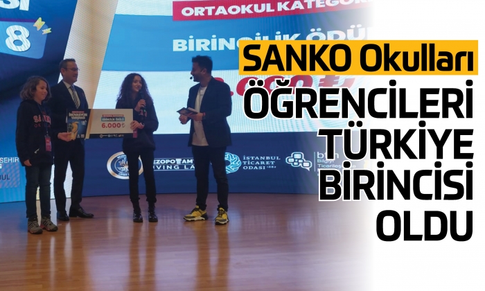 SANKO Okulları öğrencileri Türkiye birincisi oldu