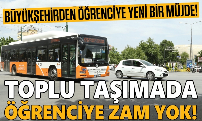 Toplu taşımada öğrenciye zam yok!