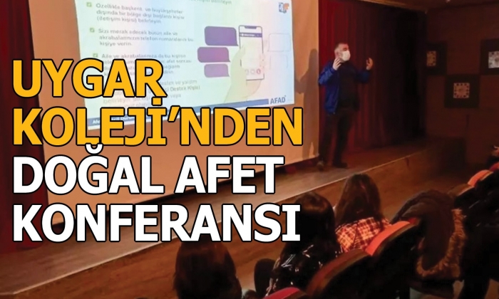 Uygar Koleji, doğal afet konusunda bilinçlendiriyor