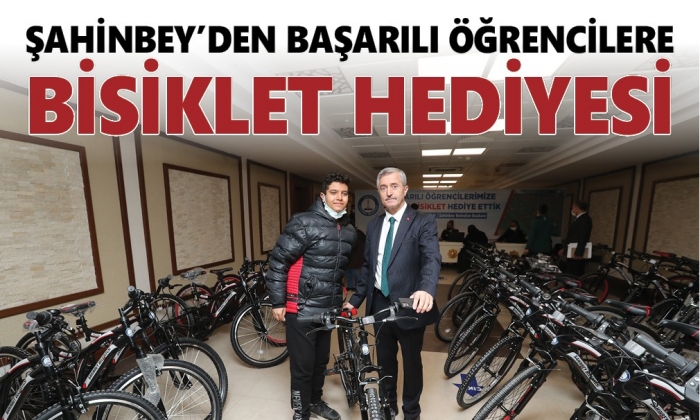 Şahinbey öğrencilere 40 bin bisiklet