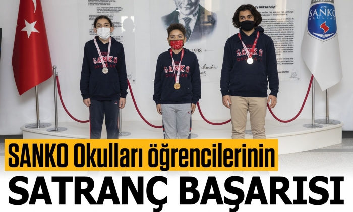 SANKO Okulları öğrencilerinin satranç başarısı