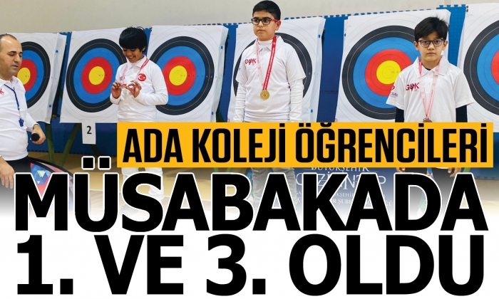 Ada'lı öğrencilerin okçuluk gururu