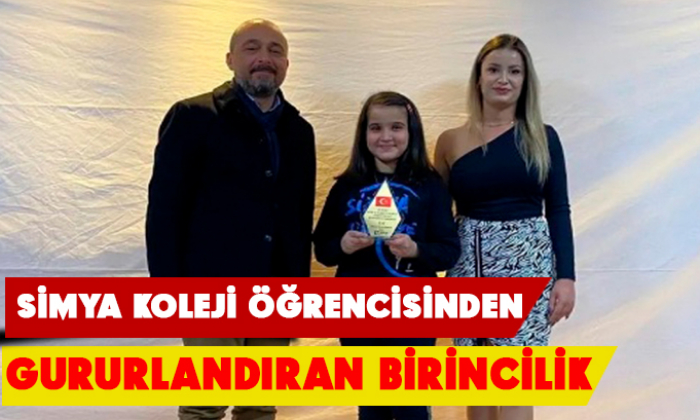 SİMYA KOLEJİ ÖĞRENCİSİNDEN GURURLANDIRAN BAŞARI