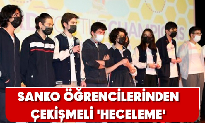 SANKO ÖĞRENCİLERİNDEN ÇEKİŞMELİ 'HECELEME'