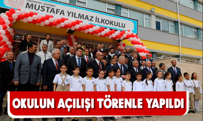 OKULUN AÇILIŞI TÖRENLE YAPILDI