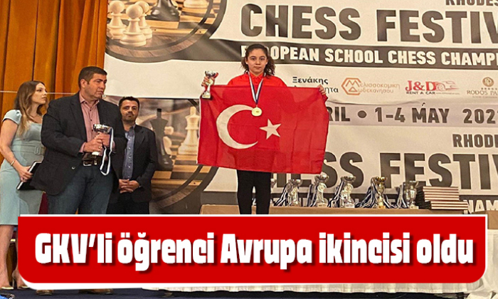 GKV’li öğrenci Avrupa ikincisi oldu