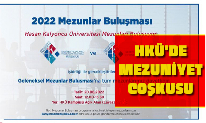 HKÜ'DE MEZUNİYET COŞKUSU