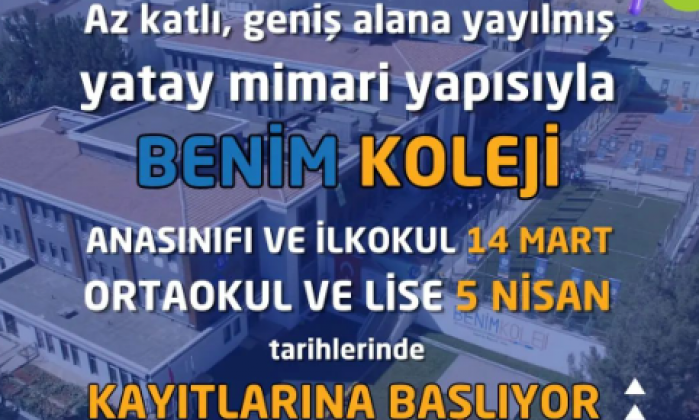 Benim Koleji’nde kayıtlar başlıyor!
