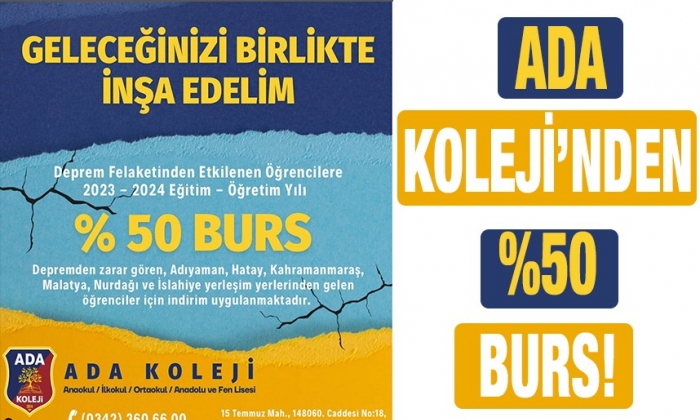 Ada Koleji’nden %50 burs!