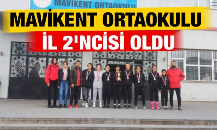 Mavikent Ortaokulu il 2'ncisi oldu