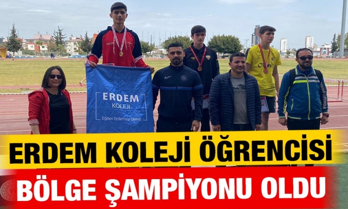Erdem Koleji öğrencisi bölge şampiyonu oldu