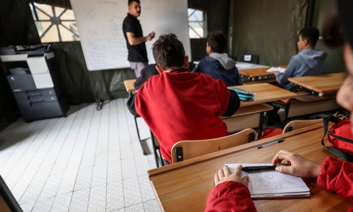 Nato Çadır Kenti'nde eğitim kampüsü hazırlandı